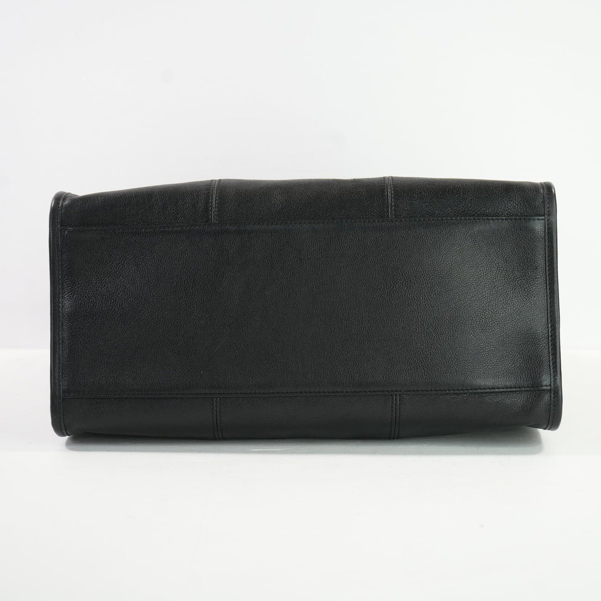 Saint Laurent Black Leather Patchwork Shopping Tote Bag w/ dust bag