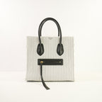 Celine Medium Phantom Luggage Tote, striped canvas 2016 With (Dust Bag)