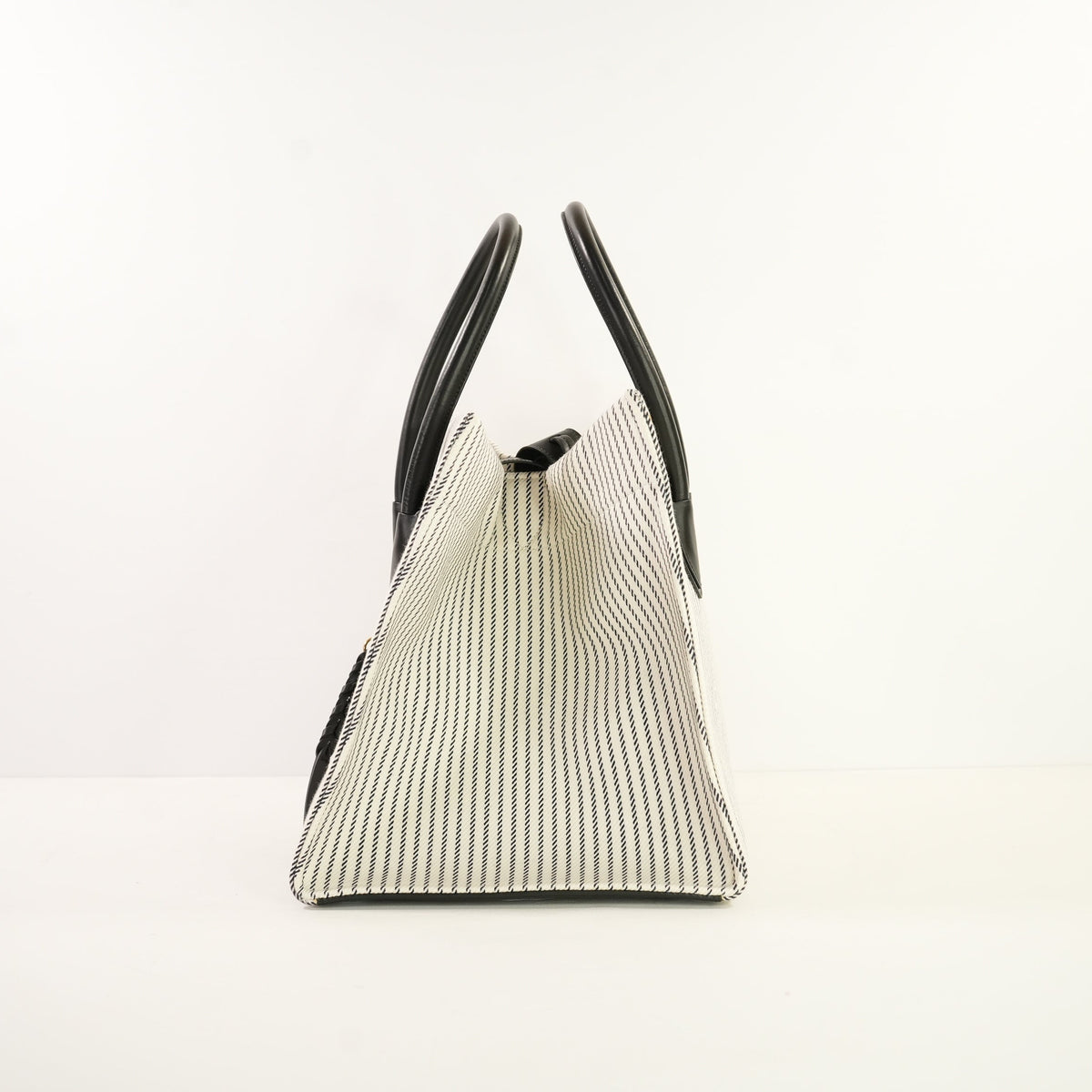 Celine Medium Phantom Luggage Tote, striped canvas 2016 With (Dust Bag)