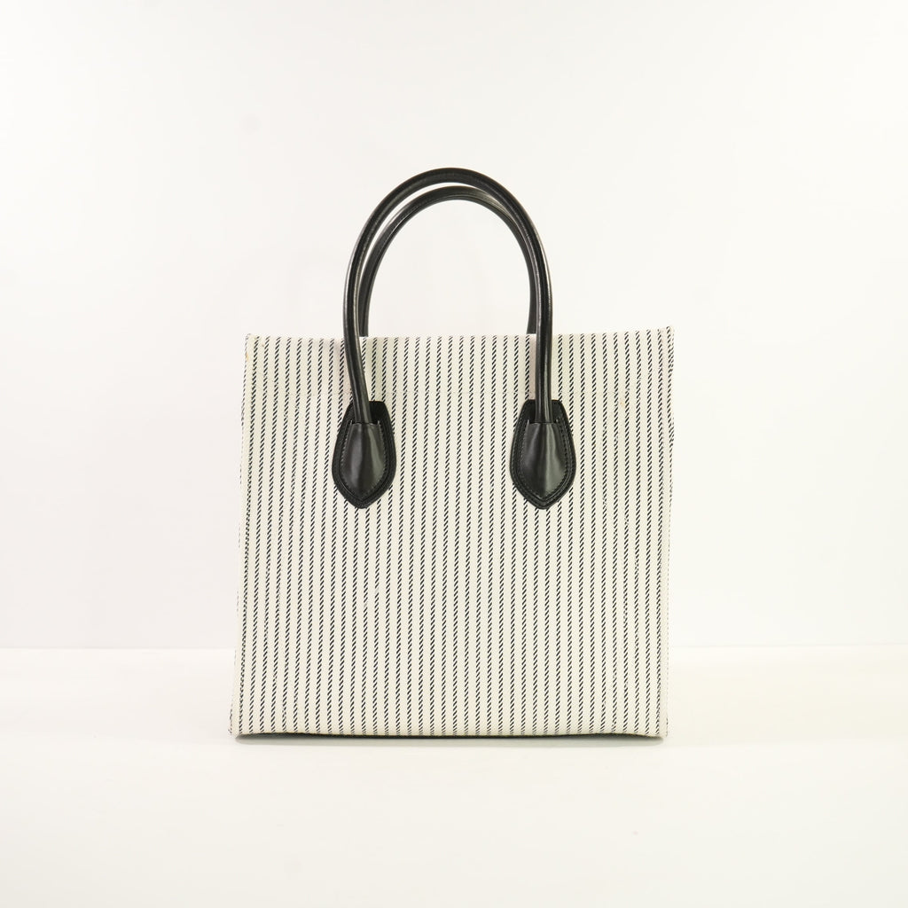 Celine Medium Phantom Luggage Tote, striped canvas 2016 With (Dust Bag)