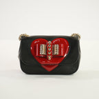 Christian Louboutin Red Heart Motif in Navy Blue Crossbody