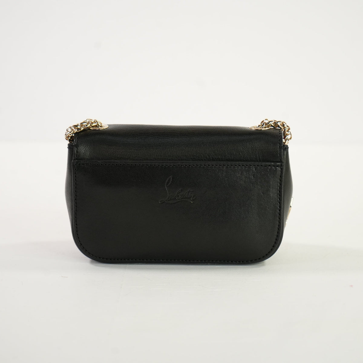 Christian Louboutin Red Heart Motif in Navy Blue Crossbody