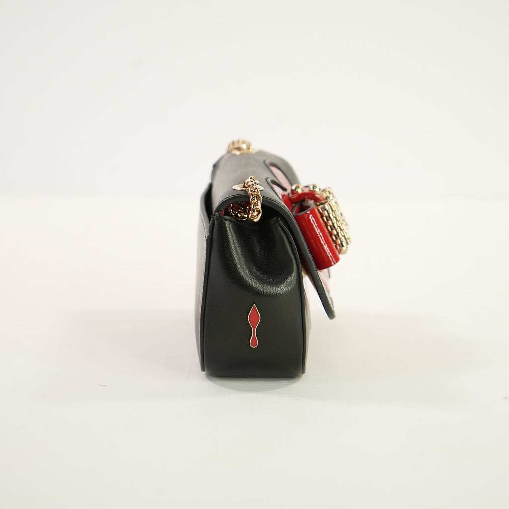 Christian Louboutin Red Heart Motif in Navy Blue Crossbody
