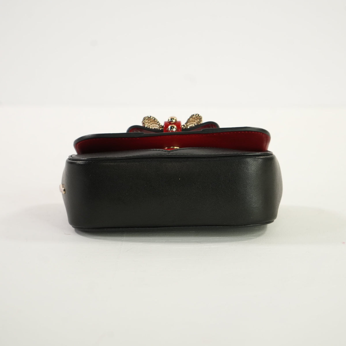 Christian Louboutin Red Heart Motif in Navy Blue Crossbody