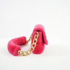 Chanel Hot Pink Shearling Flapbag, Full Set (2020)