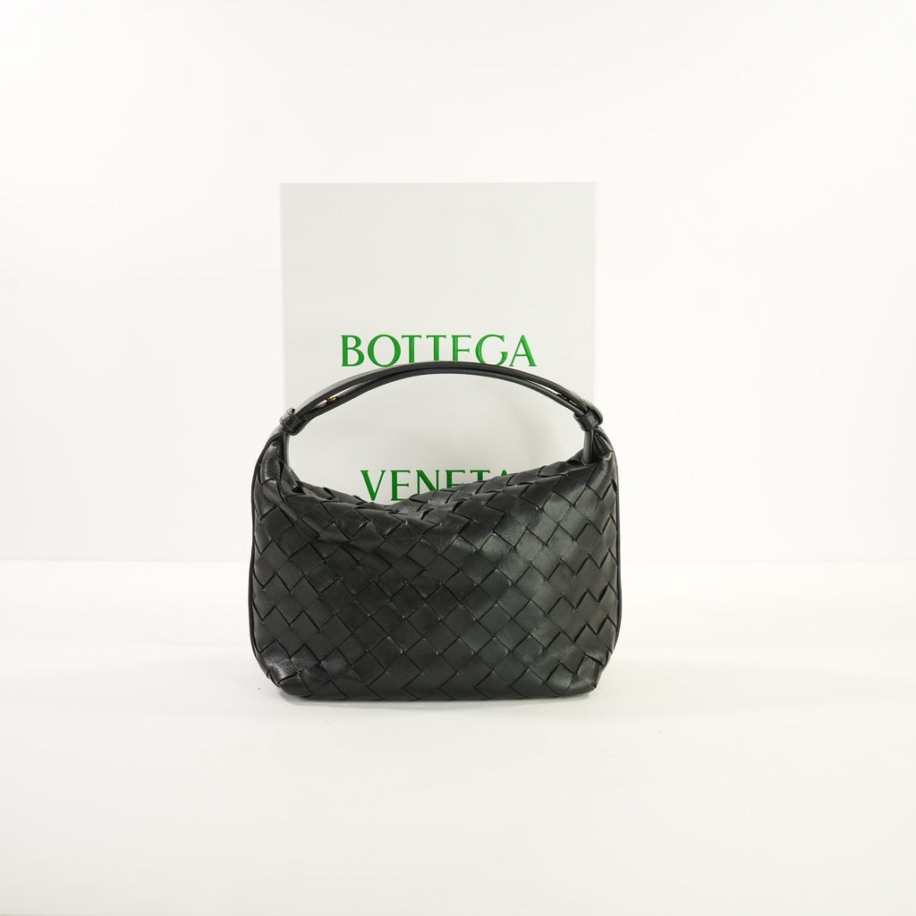 Bottega Mini Wallace in Black, Full Set