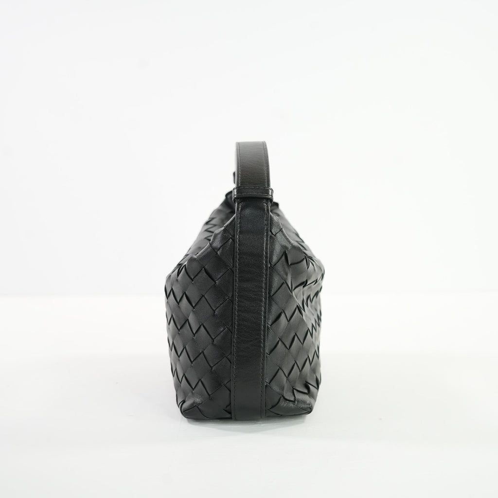 Bottega Mini Wallace in Black, Full Set