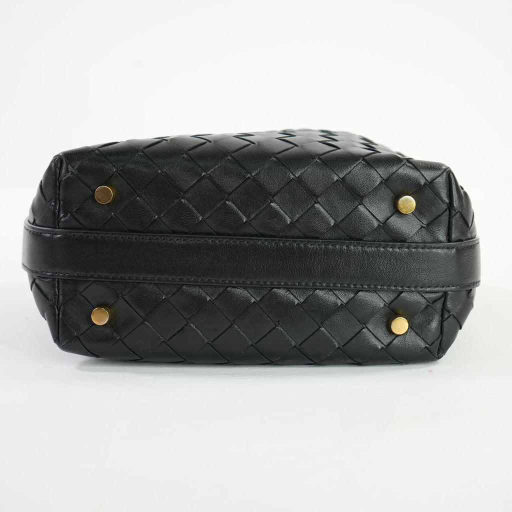 Bottega Mini Wallace in Black, Full Set