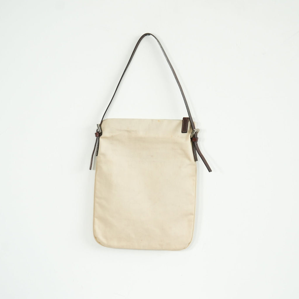 Fendi Beige Cloth Shoulder Bag