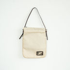 Fendi Beige Cloth Shoulder Bag