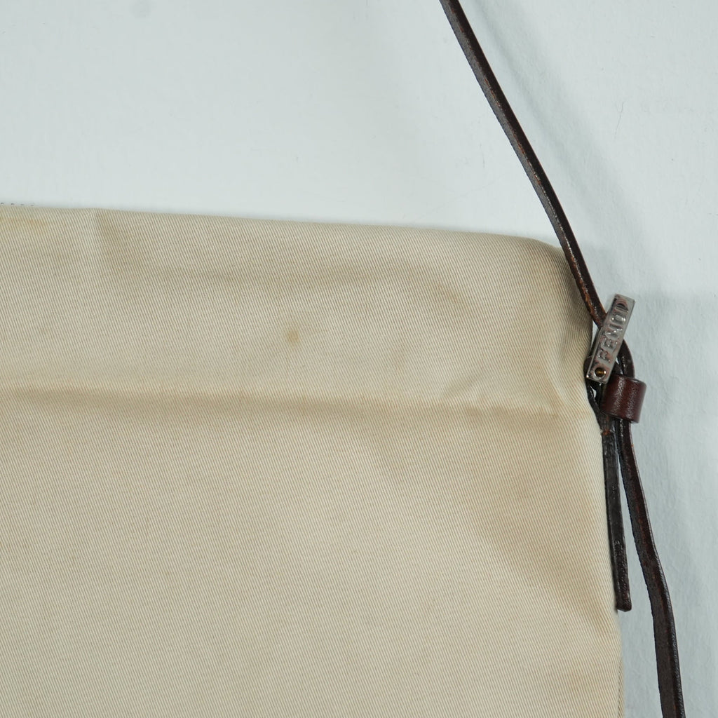 Fendi Beige Cloth Shoulder Bag