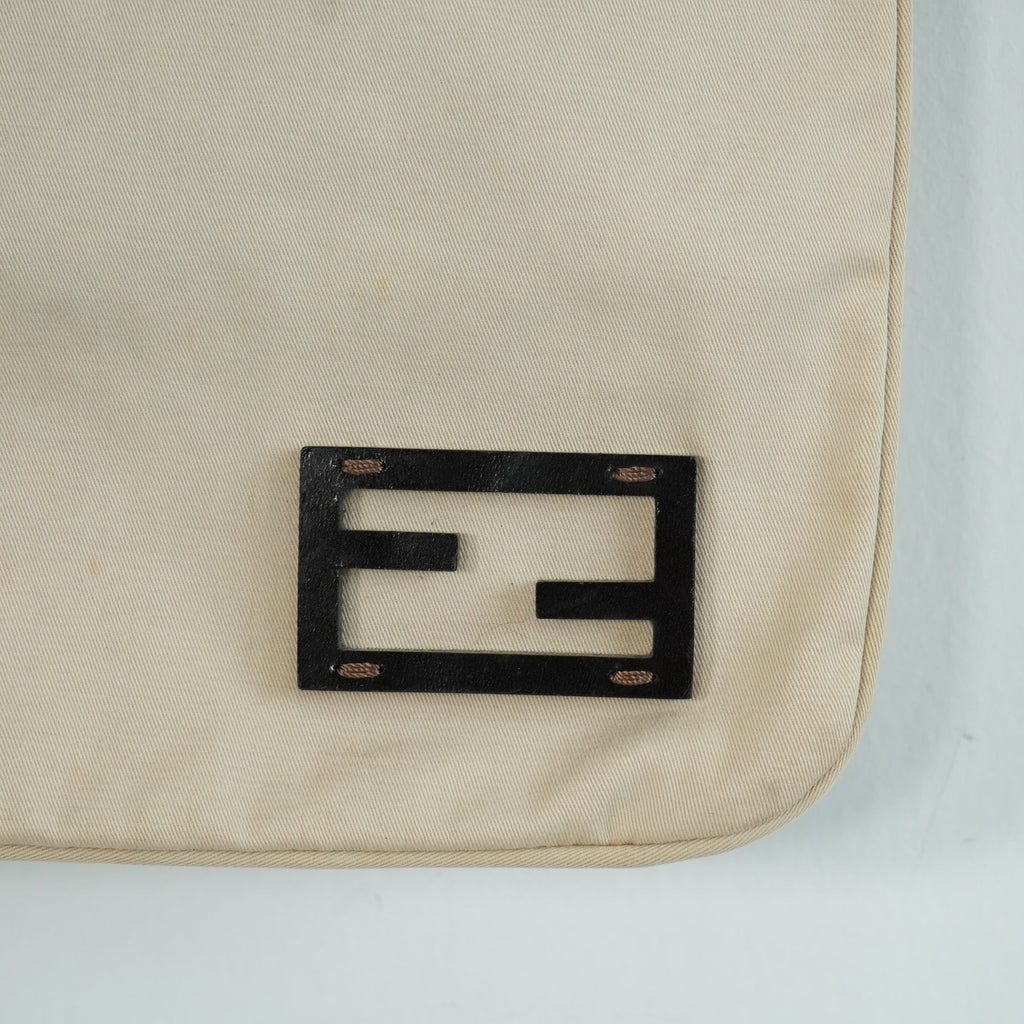 Fendi Beige Cloth Shoulder Bag