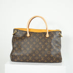 Louis Vuitton Pallas MM Monogram Safran Shoulder Bag