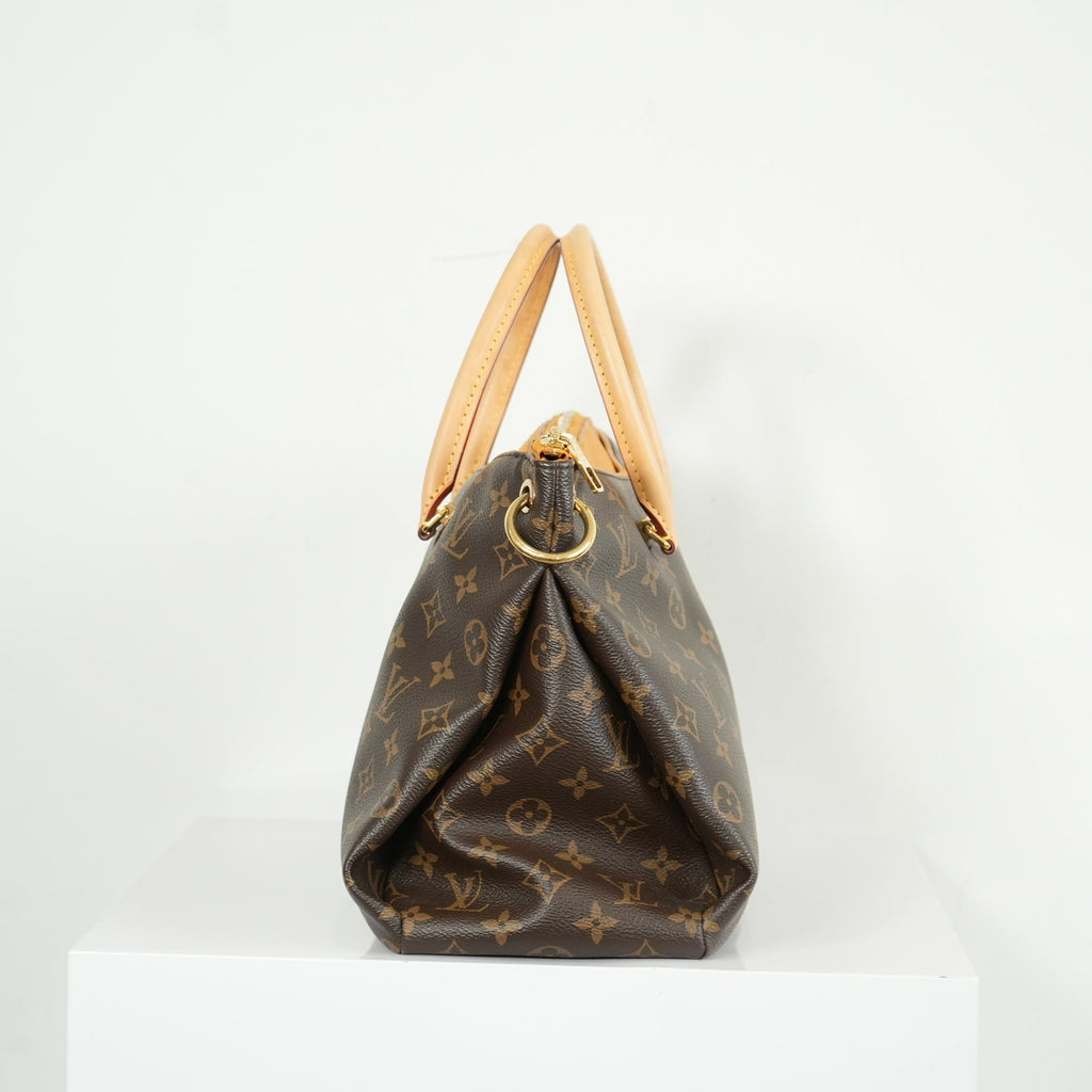 Louis Vuitton Pallas MM Monogram Safran Shoulder Bag