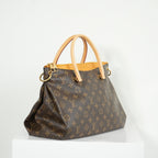 Louis Vuitton Pallas MM Monogram Safran Shoulder Bag