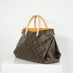 Louis Vuitton Pallas MM Monogram Safran Shoulder Bag