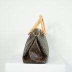 Louis Vuitton Pallas MM Monogram Safran Shoulder Bag