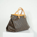 Louis Vuitton Pallas MM Monogram Safran Shoulder Bag