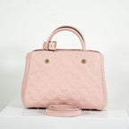 Louis Vuitton Rose Poudre Pink Monogram Empreinte Montaigne BB Handbag