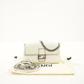 Fendi Micro White Baguette W/Dustbag