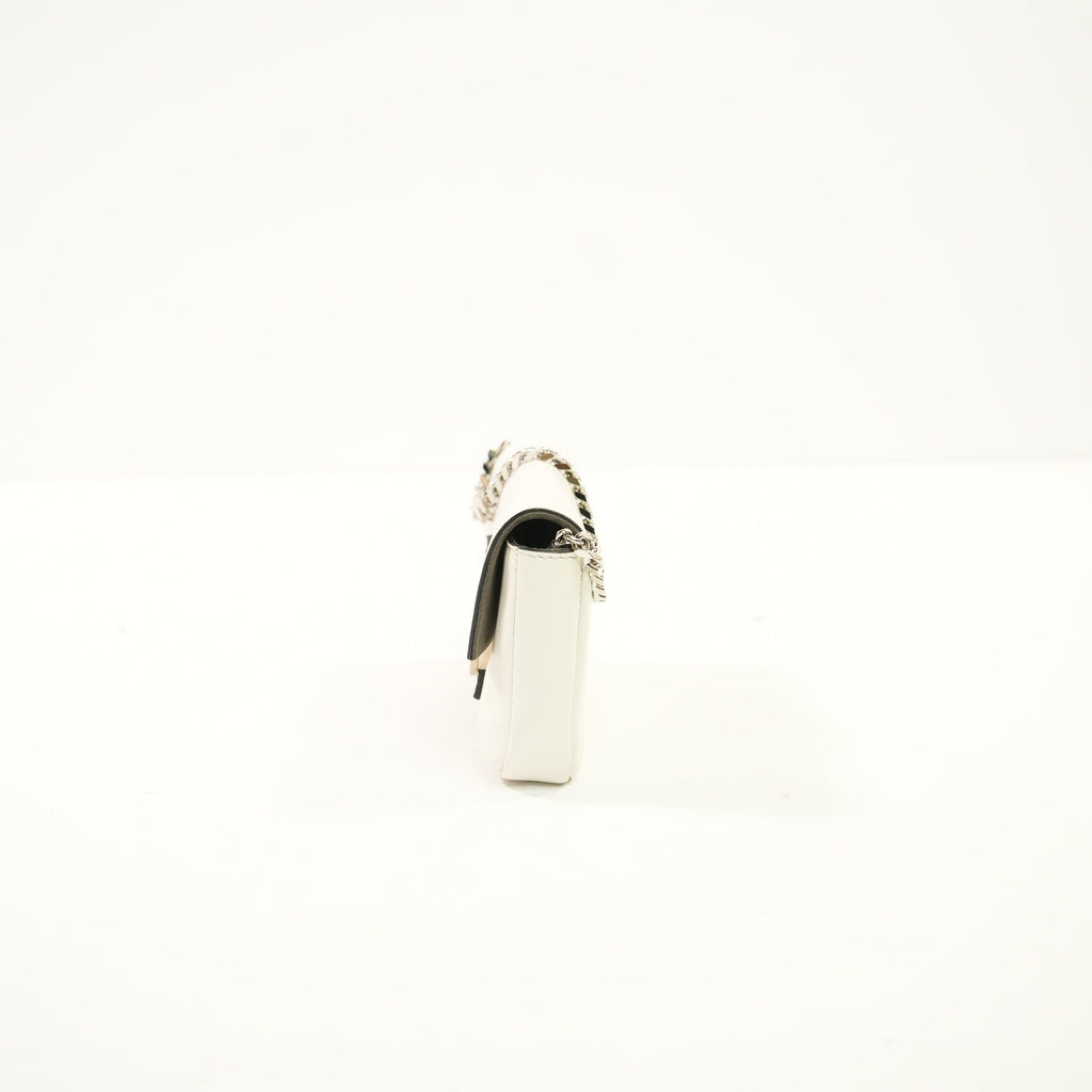 Fendi Micro White Baguette W/Dustbag