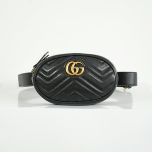 Gucci GG Black Marmont Belt Bag
