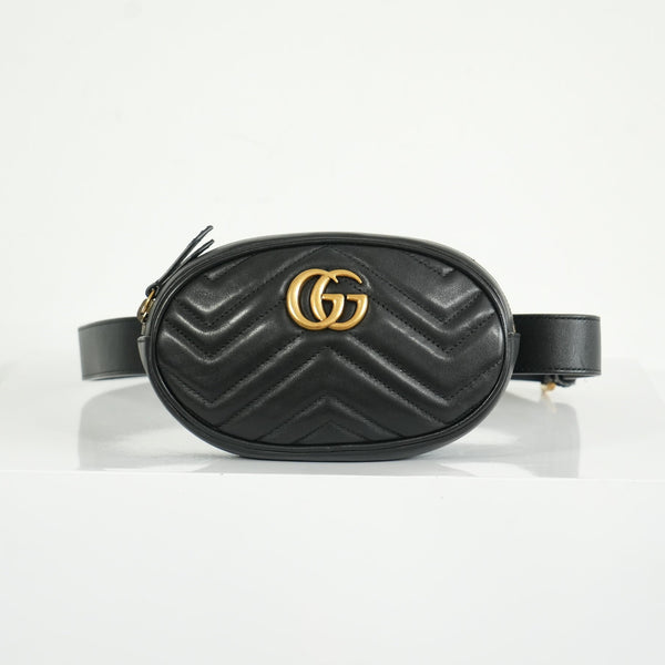 Gucci GG Black Marmont Belt Bag