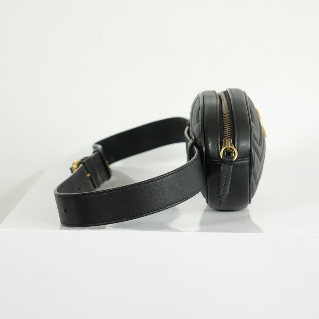 Gucci GG Black Marmont Belt Bag