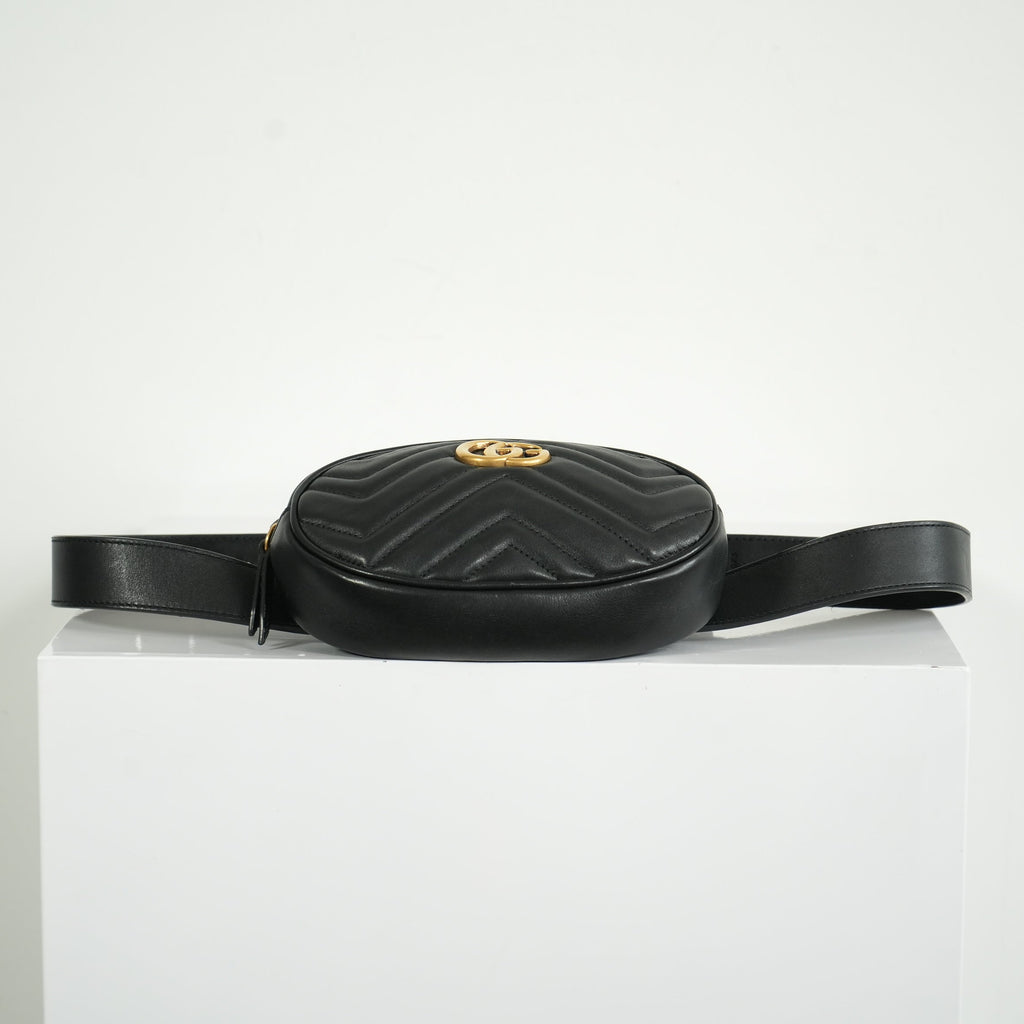 Gucci GG Black Marmont Belt Bag