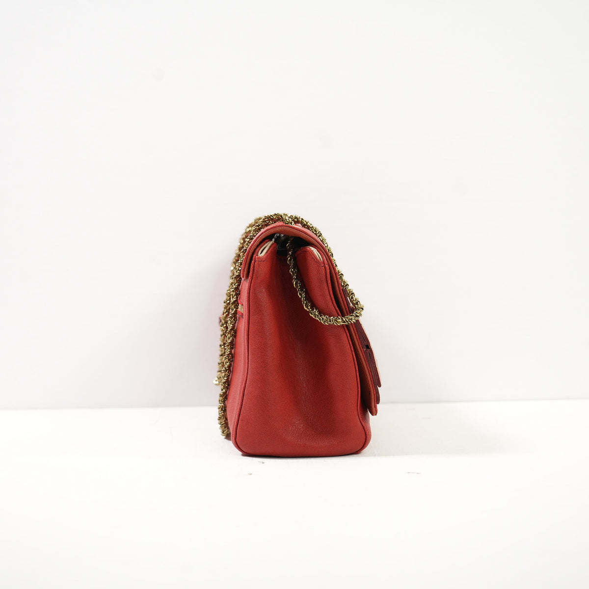 Chloe June Bow Small Shoulder Bag 2013 Red And Pink
