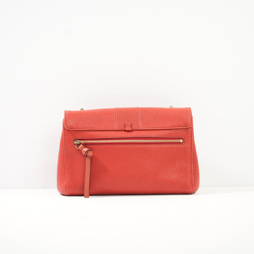 Chloe June Bow Small Shoulder Bag 2013 Red And Pink