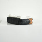 MCM Klassik Visetos Mix Small Crossbody in White and Brown