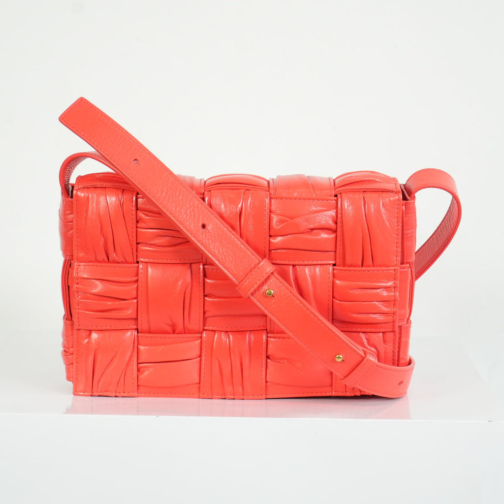 Bottega Veneta Plisse Interccio Cassette Crossbody Bag