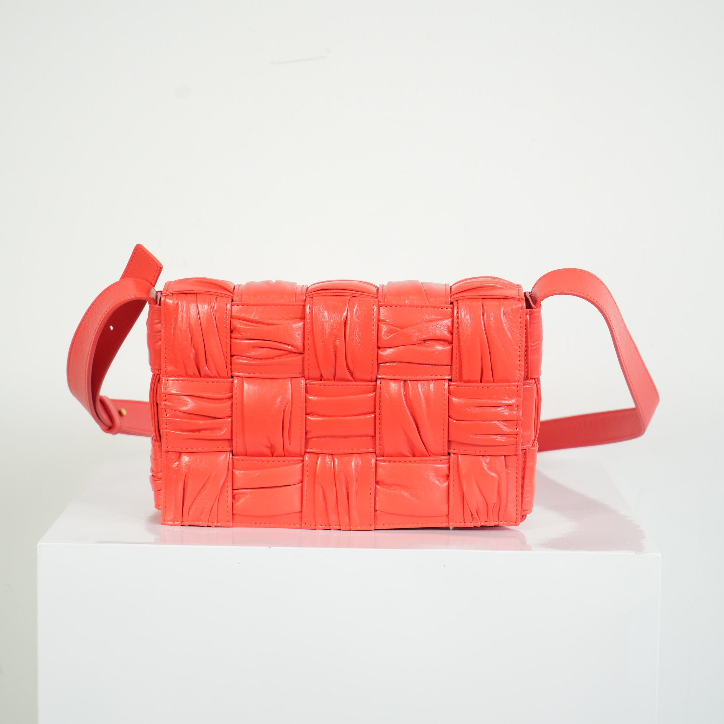 Bottega Veneta Plisse Interccio Cassette Crossbody Bag