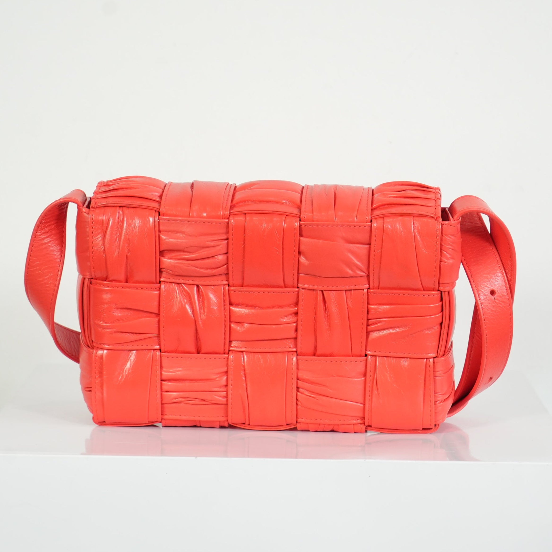 Bottega Veneta Plisse Interccio Cassette Crossbody Bag