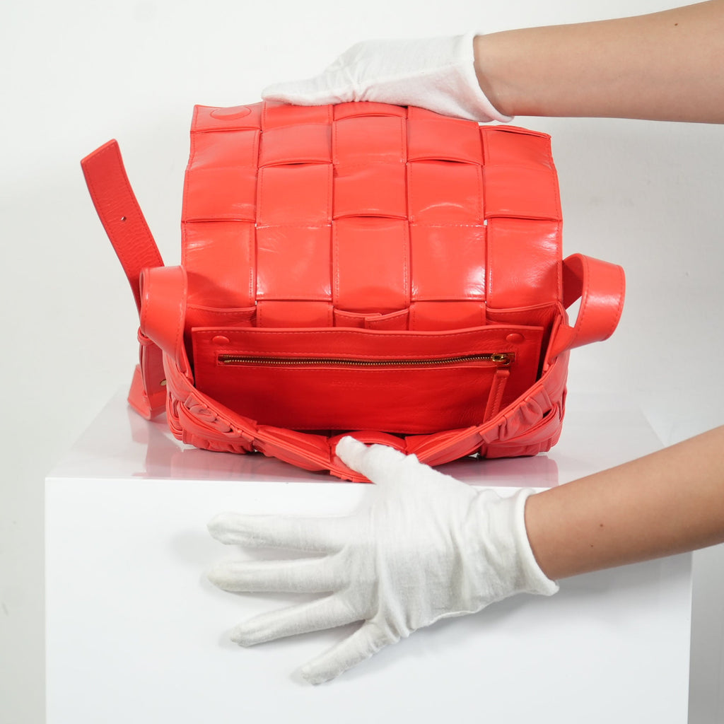 Bottega Veneta Plisse Interccio Cassette Crossbody Bag