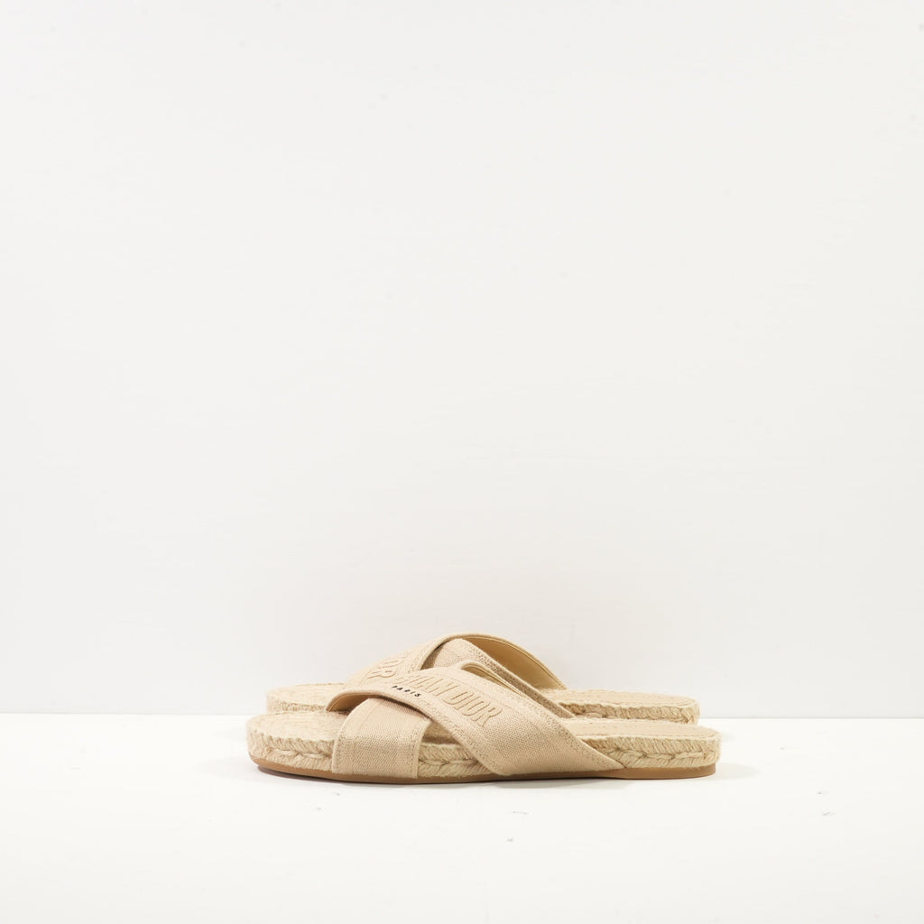 Christian Dior Granille Dway Espadrille Sandals, Size: 38.5