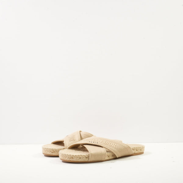 Christian Dior Granille Dway Espadrille Sandals, Size: 38.5
