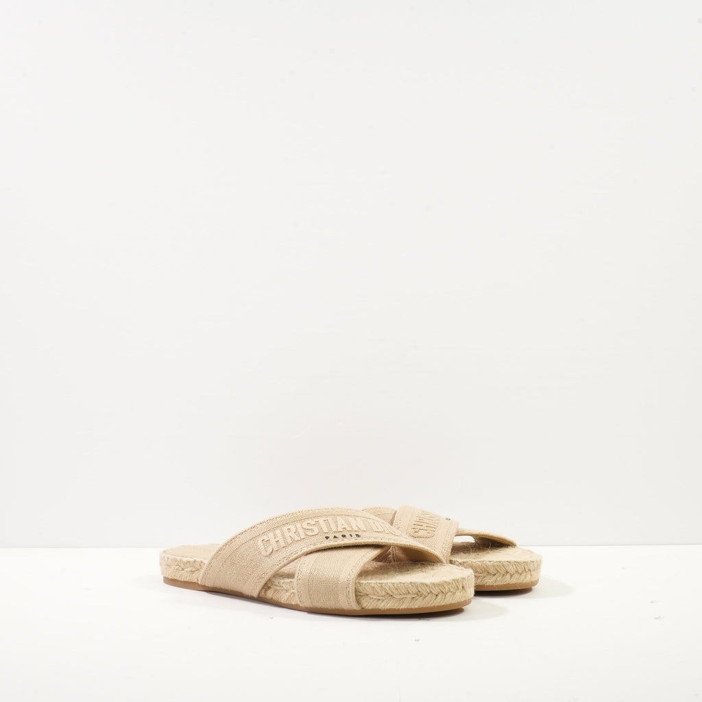 Christian Dior Granille Dway Espadrille Sandals, Size: 38.5