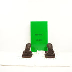 Bottega Veneta Brown Knotted Stretch Mues in a square open toe (36 1/2) (full set)