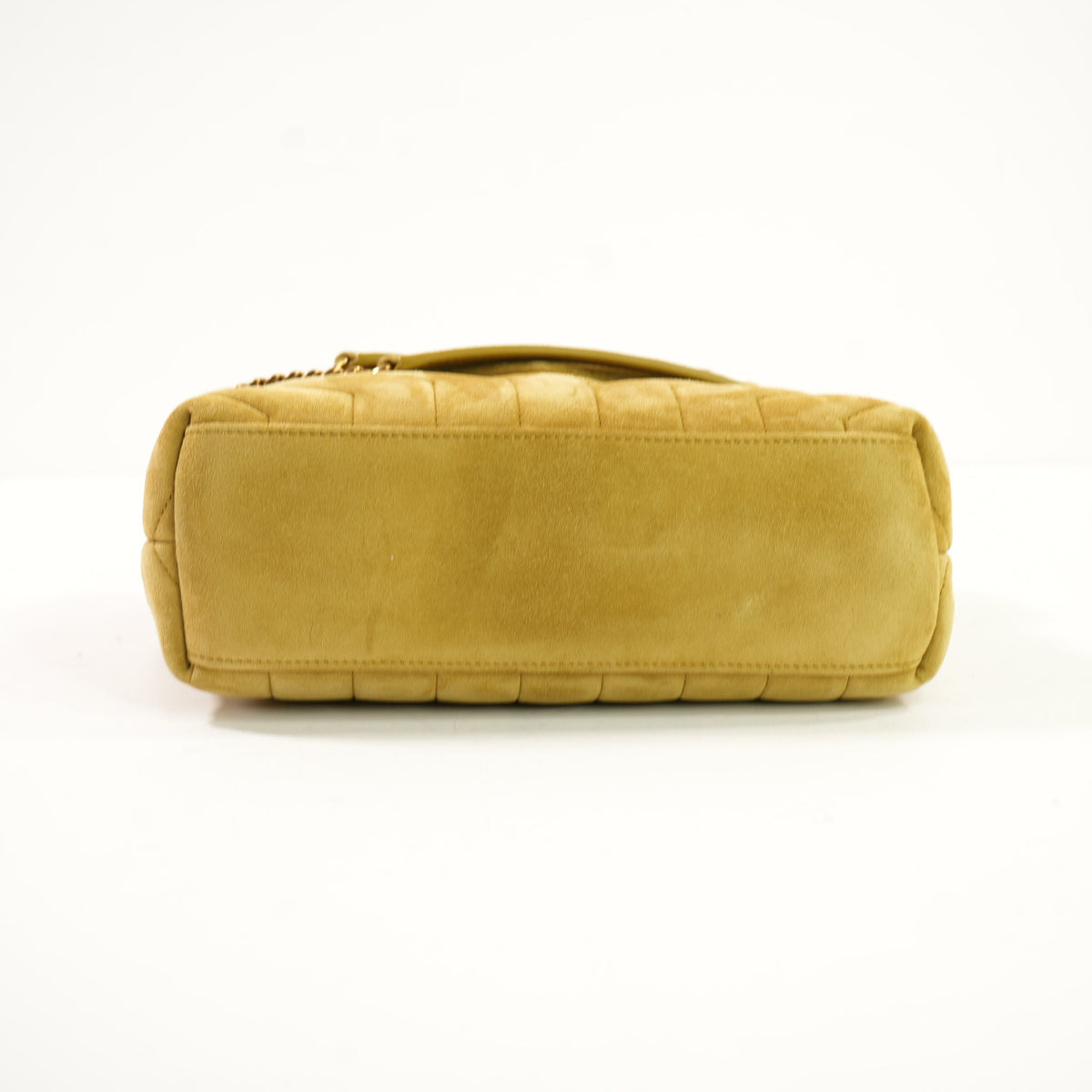 Saint Laurent Loulou Medium Shoulder Bag in Charteuse Gold Tone Hardware W./Dustbag