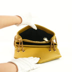 Saint Laurent Loulou Medium Shoulder Bag in Charteuse Gold Tone Hardware W./Dustbag