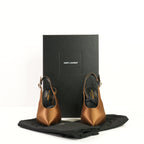 Saint Laurent Yasmeen Slingblack Pumps in metallic brown 37 Full set
