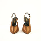 Saint Laurent Yasmeen Slingblack Pumps in metallic brown 37 Full set