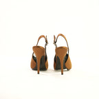 Saint Laurent Yasmeen Slingblack Pumps in metallic brown 37 Full set