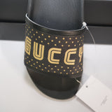 Gucci Supreme Slides Black Stars Size 39