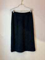Miu Miu Mid Length Pencil Skirt Charcoal Gray