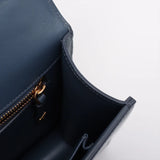 Christian Dior Montaigne 23 Leather Shoulder bag Blue