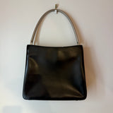 Prada Black Square Handbag W/ Silver Handle
