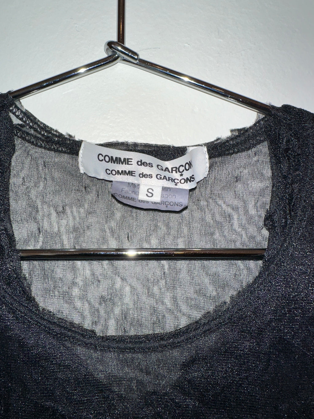Comme Des Garçon Mesh Shirt with Extra Lining
